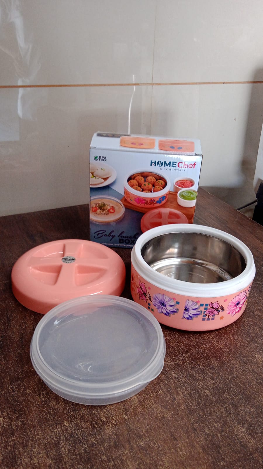 Home Chef Premium Round Insulated Lunch Box (1 Pc) Home Chef Premium Round Insulated Lunch Box (1 Pc)